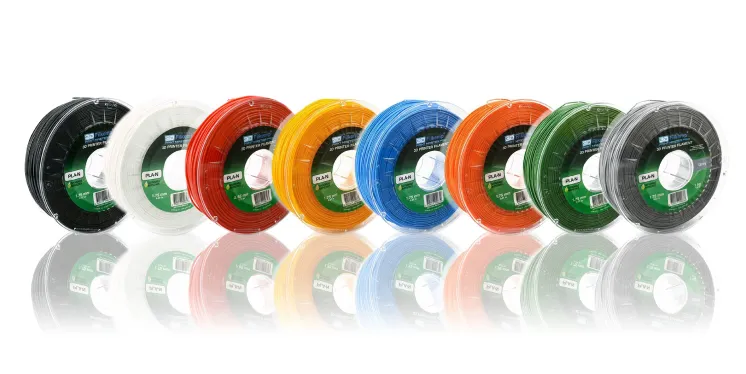 PLNフィラメントのカラーナインアップ画像